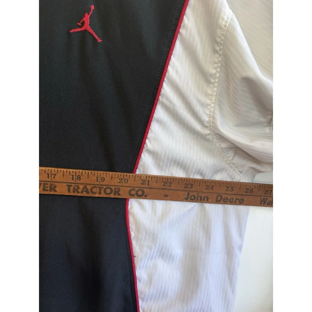 Vintage Y2K 2XL Jordan 2 Way Full Zip Track Jacket Black White Red Piping. Mint.